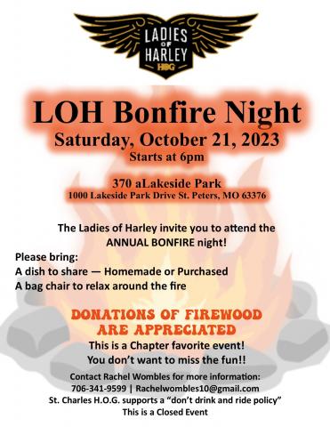LOH Bonfire | St. Charles Missouri Chapter #2527 | St. Charles Missouri ...